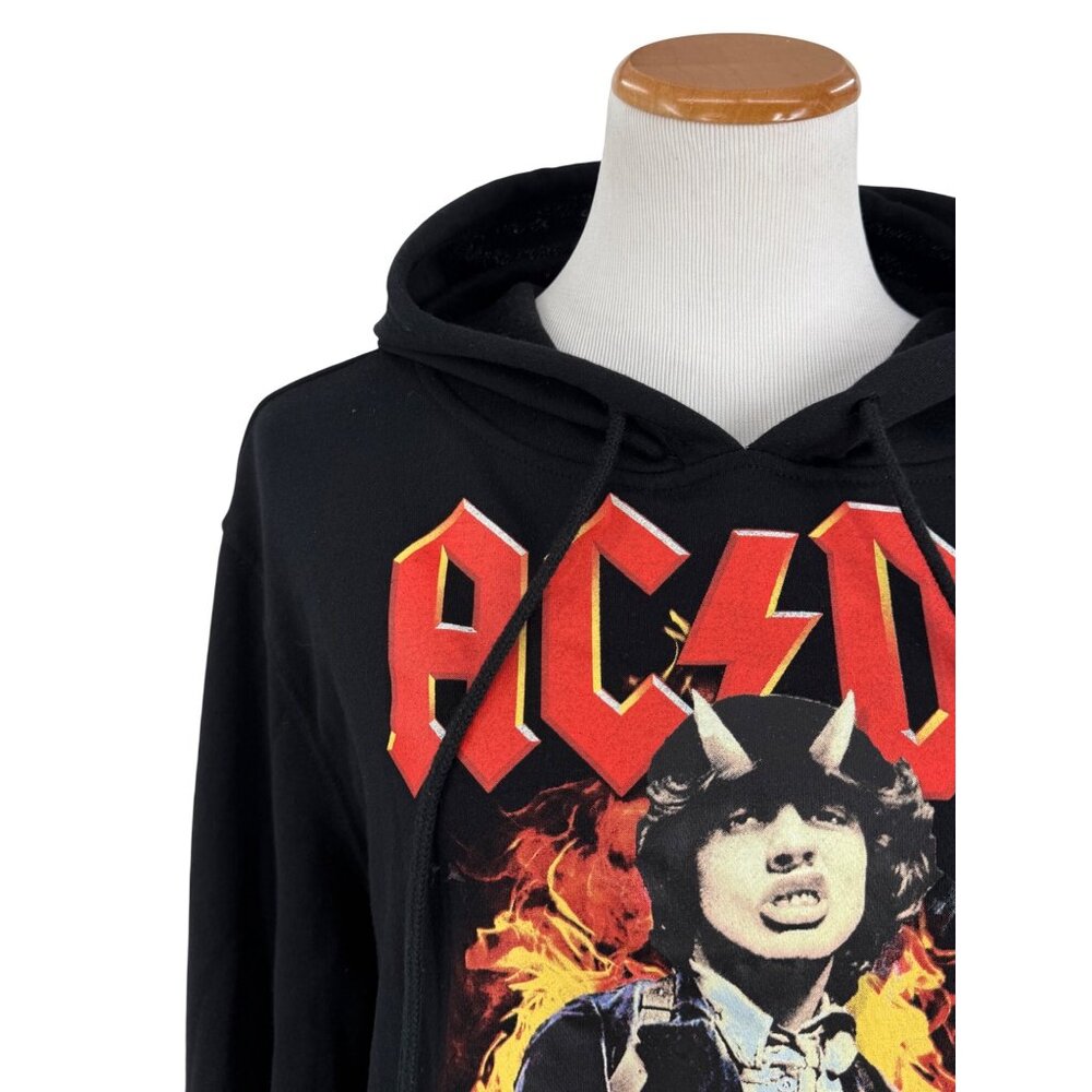 AC/DC Angus Young Graphic Hoodie Sweater Rock Band Merch Streetwear Unisex Lg - Picture 3 of 16